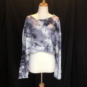 SHEIN Size XL Cropped Tie-Dyed Top